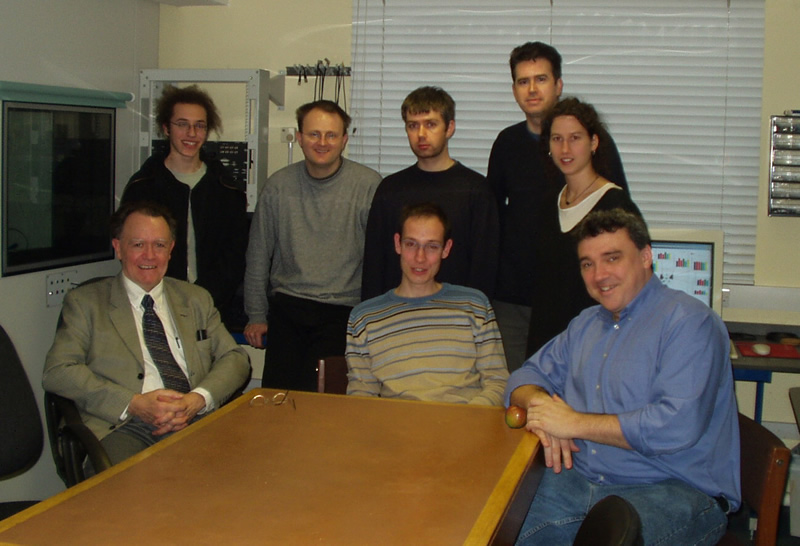 CNBH people, Jan 2003 Back (left to right): Alexis Hervais-Adelman, Stefan Bleeck, Tim Ives, David Smith, Veronika Neuert
Front (left to right): Roy Patterson, Christoph Lindner