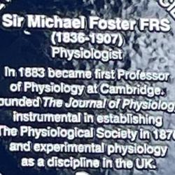 Photo of Michael Foster blue plaque