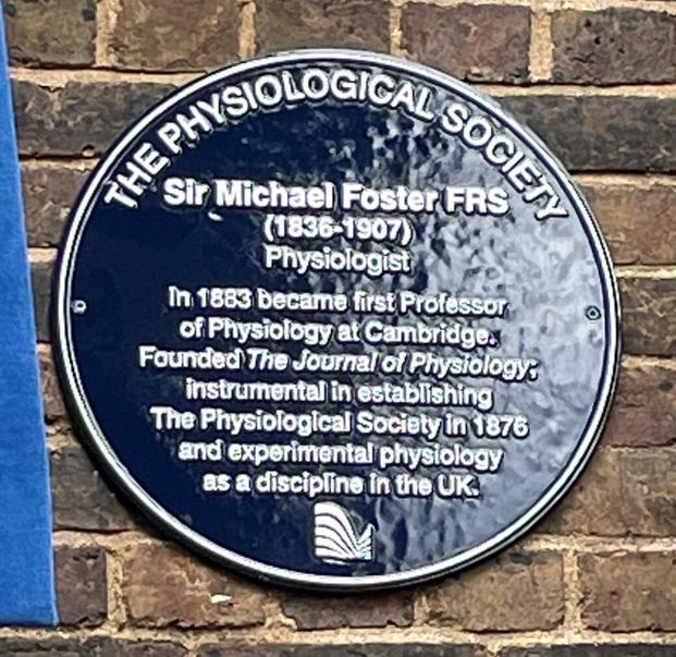 Photo of Michael Foster blue plaque